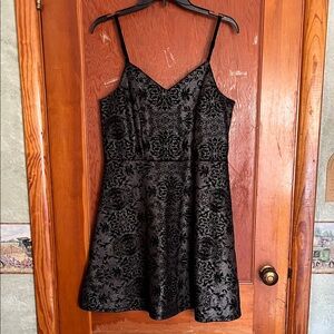 Maurices Black Floral Mini Dress